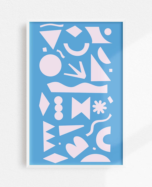 Shape Assembly Art Print