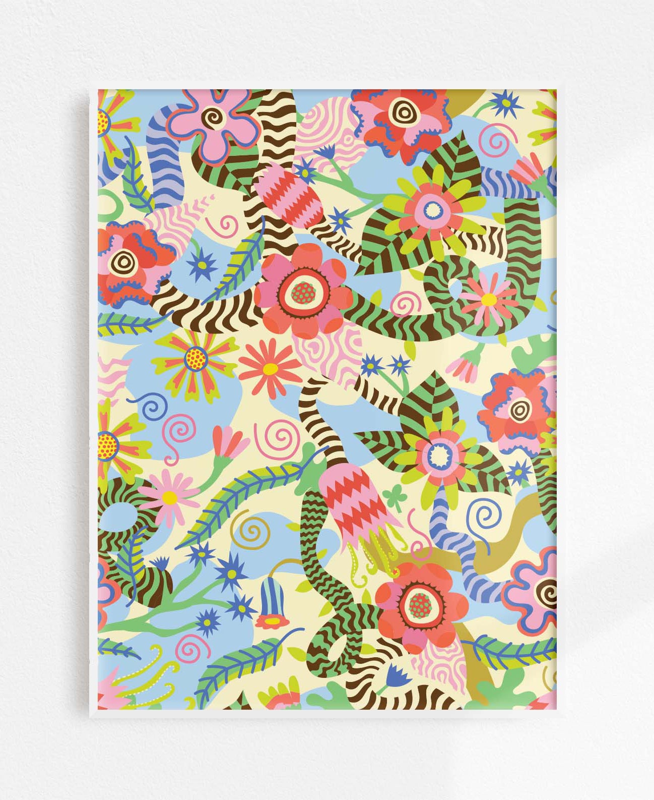 Flower Frenzy Art Print